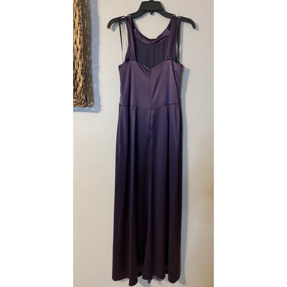 Vintage Y2K Vera Wang Long Formal Maxi Dress 10 Purple Silk Party Cruise Wedding - Picture 14 of 15